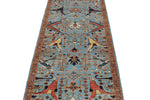 3x10 Blue and Multicolor Traditional Runner