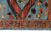 3x10 Blue and Multicolor Traditional Runner