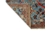 3x10 Blue and Multicolor Traditional Runner
