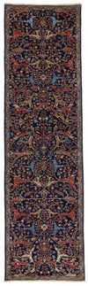 3x10 Navy and Multicolor Anatolian Traditional Runner