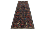 3x10 Navy and Multicolor Anatolian Traditional Runner