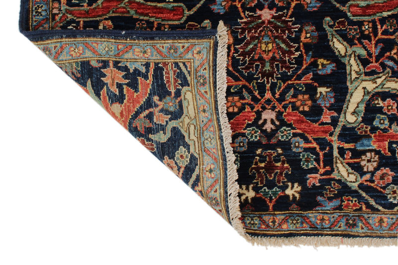 3x10 Navy and Multicolor Anatolian Traditional Runner