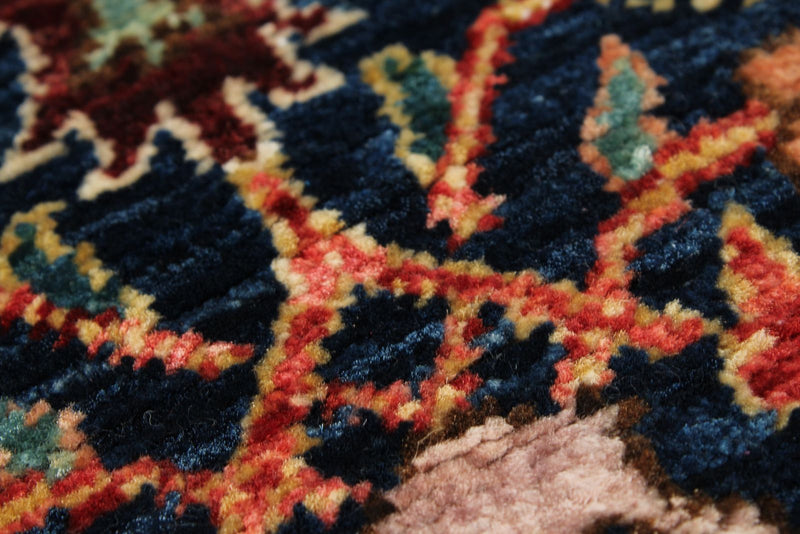 3x10 Navy and Multicolor Anatolian Traditional Runner