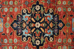 3x7 Red and Navy Anatolian Traditional Runner
