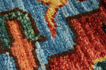 3x7 Red and Navy Anatolian Traditional Runner
