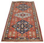 3x7 Red and Navy Anatolian Traditional Runner