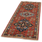 3x7 Red and Navy Anatolian Traditional Runner