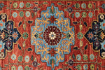 3x7 Red and Navy Anatolian Traditional Runner