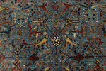 6x9 Blue and Multicolor Anatolian Traditional Rug