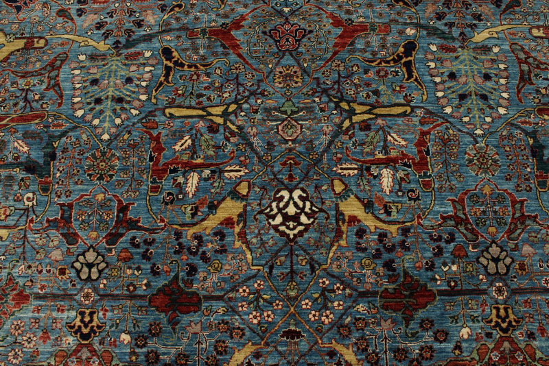 6x9 Blue and Multicolor Anatolian Traditional Rug