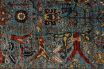 6x9 Blue and Multicolor Anatolian Traditional Rug