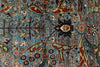 6x9 Blue and Multicolor Anatolian Traditional Rug