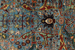 6x9 Blue and Multicolor Anatolian Traditional Rug