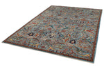 6x9 Blue and Multicolor Anatolian Traditional Rug