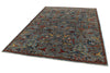 6x9 Blue and Multicolor Anatolian Traditional Rug