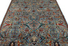 6x9 Blue and Multicolor Anatolian Traditional Rug