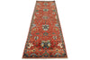 3x10 Red and Multicolor Anatolian Traditional Runner