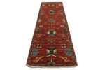 3x10 Red and Multicolor Anatolian Traditional Runner