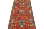 3x10 Red and Multicolor Anatolian Traditional Runner