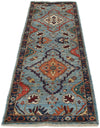 3x8 Blue and Multicolor Anatolian Traditional Runner