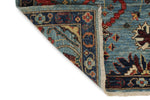 3x8 Blue and Multicolor Anatolian Traditional Runner