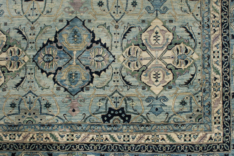 12x16 Light Blue and Light Blue Anatolian Traditional Rug