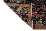 9x11 Navy and Multicolor Traditional Rug