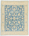 8x10 Light Blue and Ivory Anatolian Traditional Rug