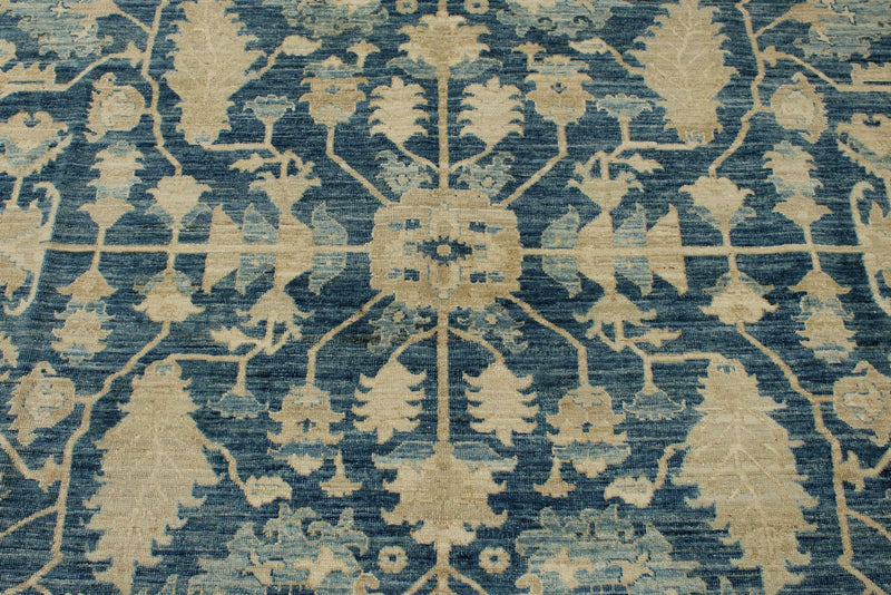 8x10 Light Blue and Ivory Anatolian Traditional Rug