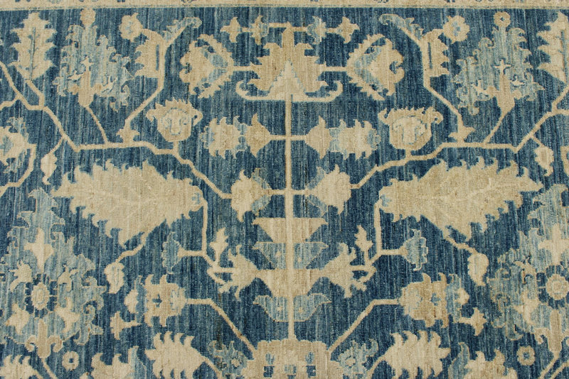 8x10 Light Blue and Ivory Anatolian Traditional Rug