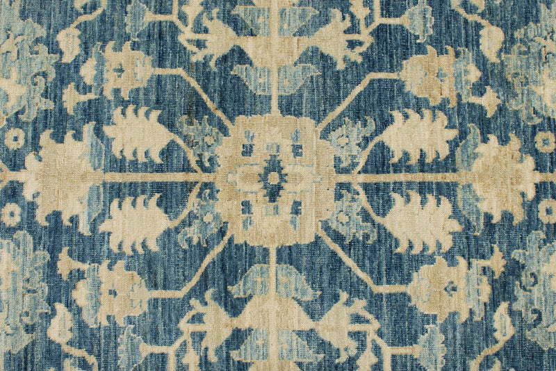 8x10 Light Blue and Ivory Anatolian Traditional Rug