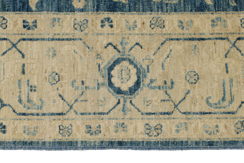 8x10 Light Blue and Ivory Anatolian Traditional Rug