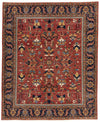 8x10 Red and Navy Anatolian Traditional Rug