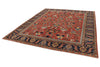 8x10 Red and Navy Anatolian Traditional Rug