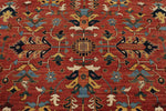 8x10 Red and Navy Anatolian Traditional Rug