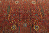 8x10 Red and Multicolor Traditional Rug
