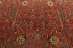 8x10 Red and Multicolor Traditional Rug