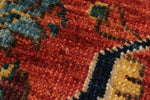 8x10 Red and Multicolor Traditional Rug