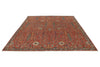 8x10 Red and Multicolor Traditional Rug