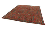 8x10 Red and Multicolor Traditional Rug