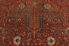 8x10 Red and Multicolor Traditional Rug