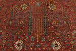 8x10 Red and Multicolor Traditional Rug