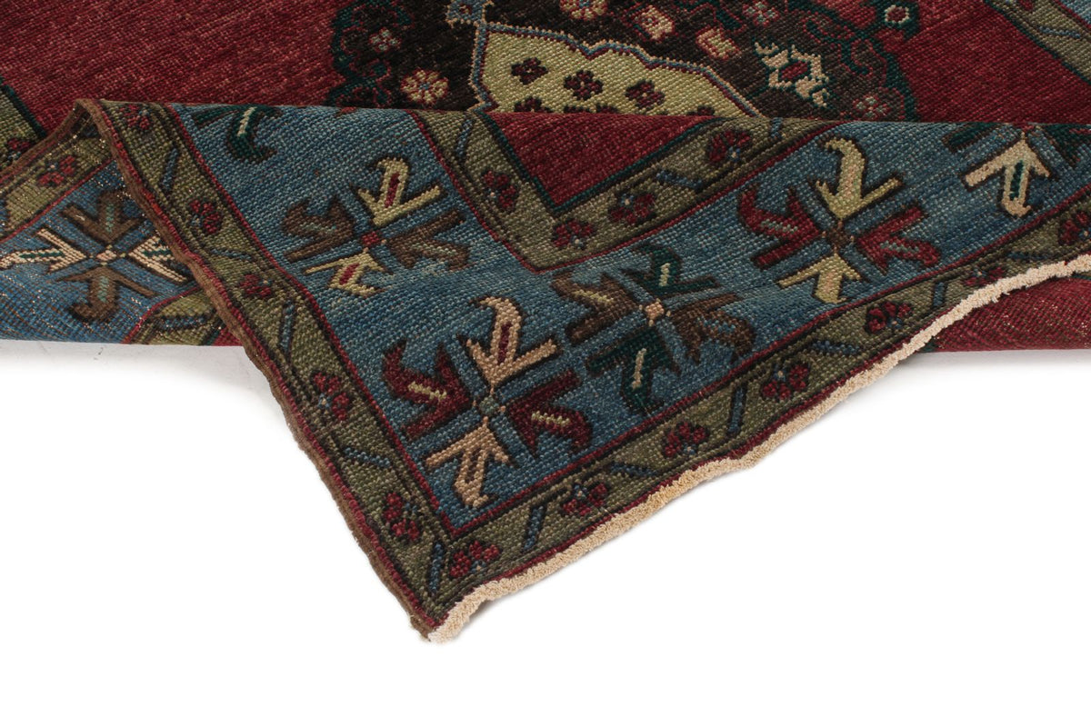 5x13 Red and Blue Turkish Tribal Runner