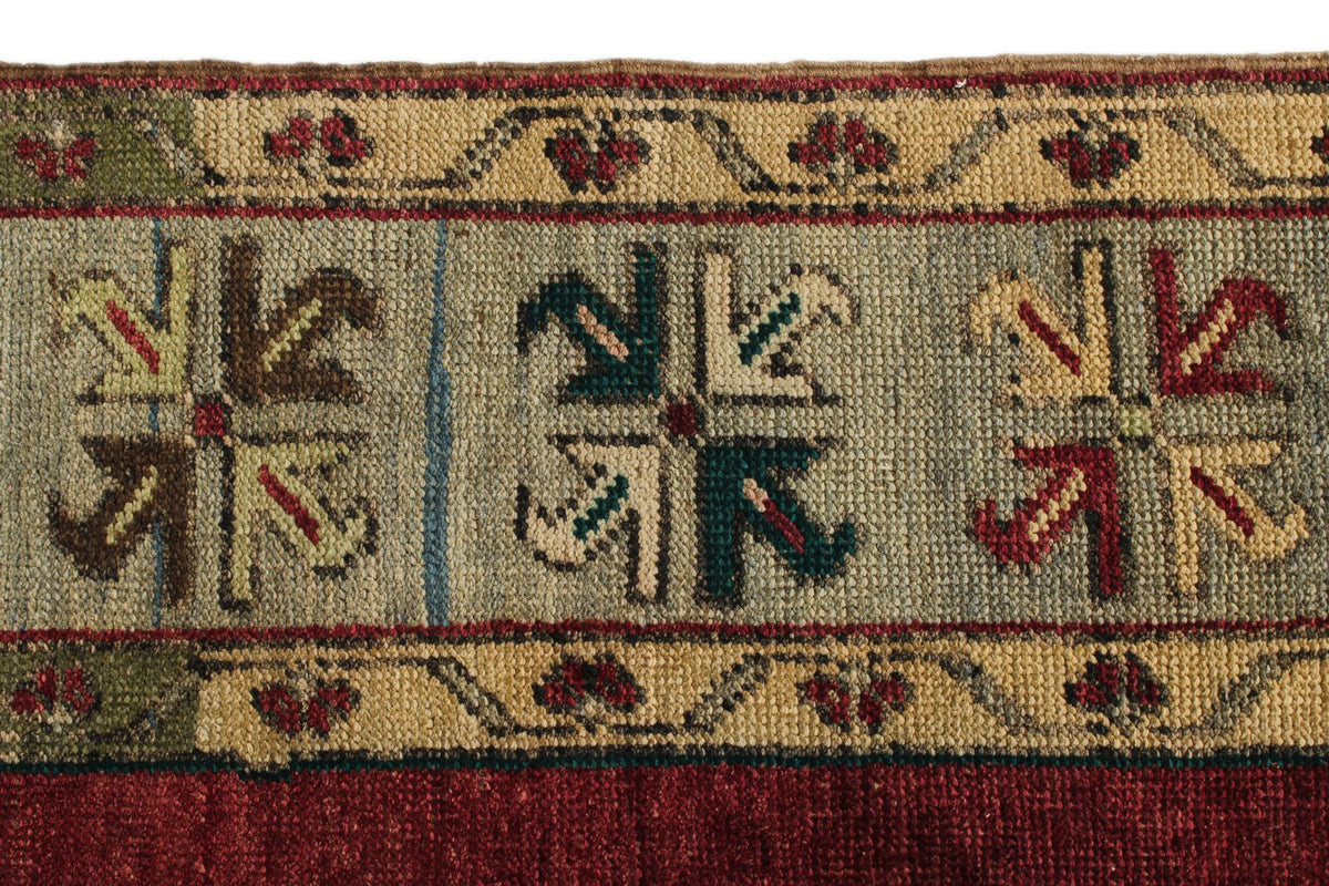 5x13 Red and Blue Turkish Tribal Runner