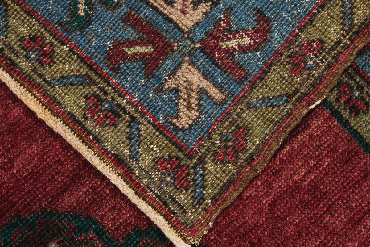 5x13 Red and Blue Turkish Tribal Runner