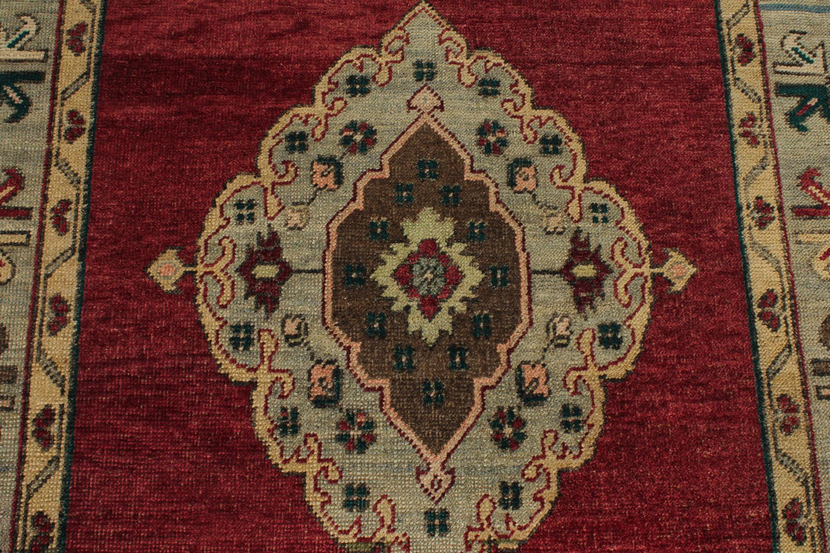 5x13 Red and Blue Turkish Tribal Runner