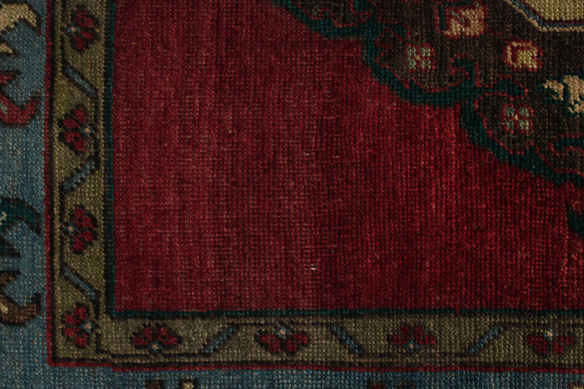 5x13 Red and Blue Turkish Tribal Runner