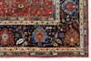 8x10 Red and Navy Traditional Rug