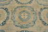 8x10 Light Blue and Beige Turkish Tribal Rug