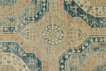 8x10 Light Blue and Beige Turkish Tribal Rug